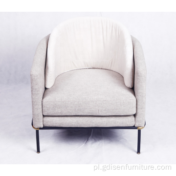 Nowoczesne wygodne tkaniny swobodne okrągłe krzesło rozkładane